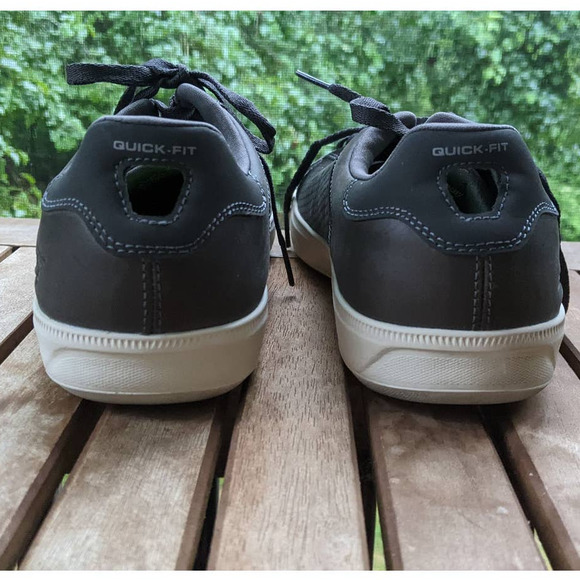 Skechers GOGA MAX Size 9.5 Gray  Mens Leather Sneakers ON-THE-GO Quick Fit 54323 - Picture 6 of 10